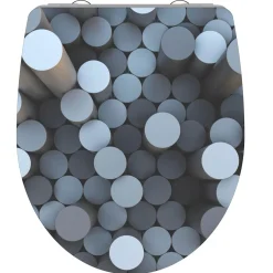 Schütte Duroplast HG WC-Sitz ROUND DIPS mit Absenkautomatik und Schnellverschluss
