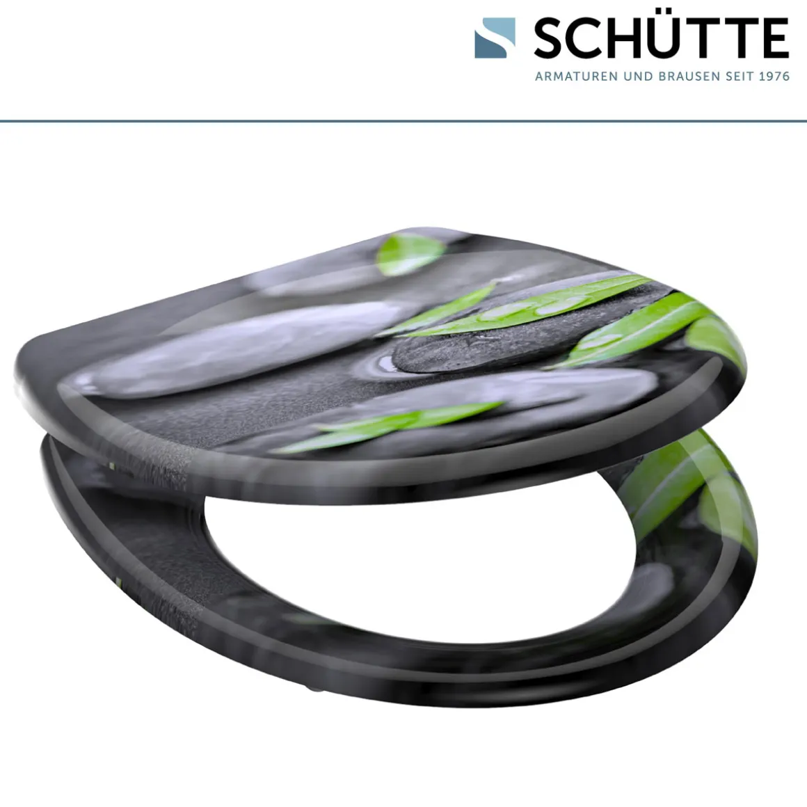 Schütte Duroplast WC-Sitz STONE mit Absenkautomatik und Schnellverschluss