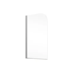 Schulte Badewannenfaltwand Komfort 140 x 80 cm Echtglas grau