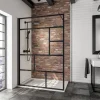 Schulte BlackStyle Walk In Alexa Style 2.0 mit Dekor Atelier 1 200 x 140 cm