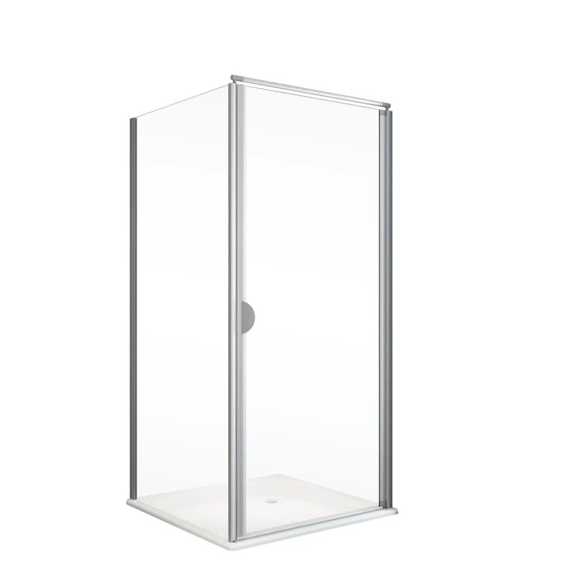 Schulte Drehtür Sunny inkl Seitenwand und Duschwanne 90 x 90 cm