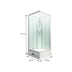 Schulte Wellnesskabine Korfu II Boiler und Pumpe light-grün