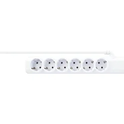 Schwaiger Steckdosenleiste 6-fach mit 2-fach USB