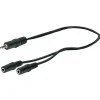 Schwaiger A-Audio-Adapterkabel Stereo schwarz