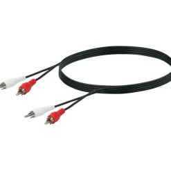 Schwaiger A-Cinch-Audio-Anschlusskabel 1,5m schwarz