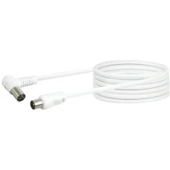 Schwaiger Antennenkabel mit Winkelstecker 75dB 10m weiß