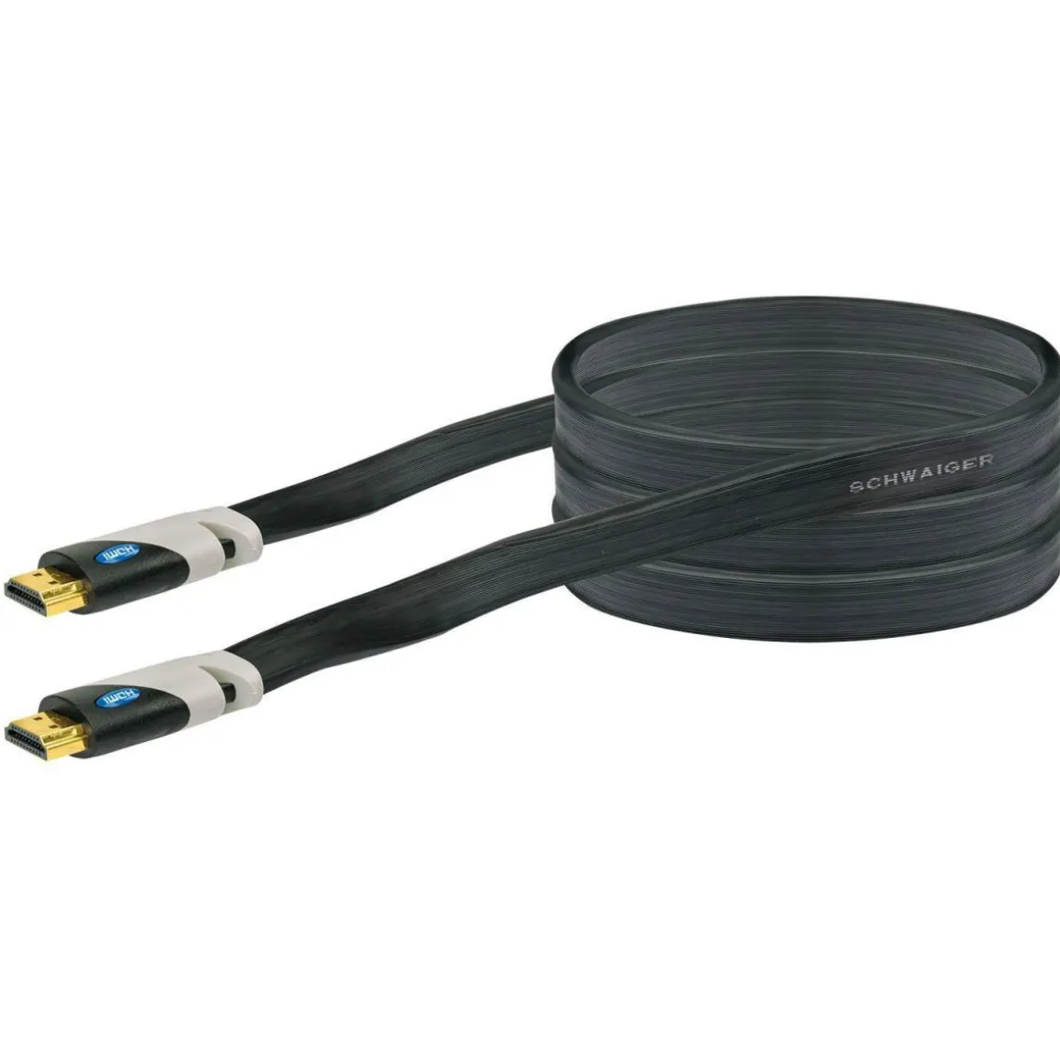 Schwaiger HDMI-Flachverbinder schwarz 1,5 m