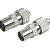 Schwaiger High-Quality IEC-Koax-Stecker/Buchse-Set