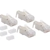 Schwaiger Netzwerkstecker CAT 6a/CAT 7 silber/grau 4 Stück