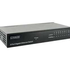 Schwaiger Netzwerk-Switch 8-fach