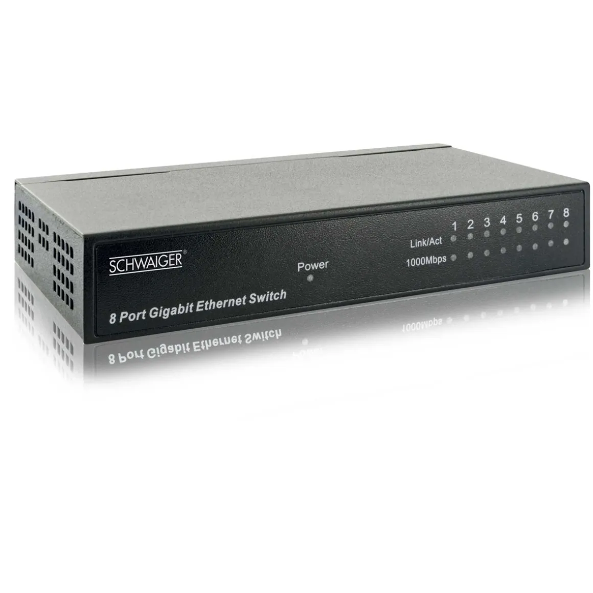 Schwaiger Netzwerk-Switch 8-fach