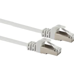 Schwaiger Ntzwerk-Flachkabel CAT6,1,5m weiß