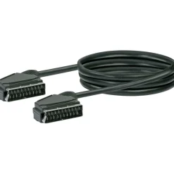 Schwaiger Scart-Verbindungskabel 2 m schwarz
