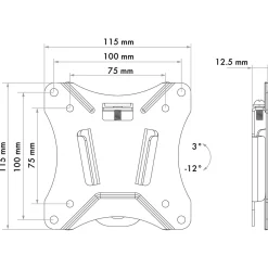 Schwaiger TV-Wandhalter Tilt 1 33 bis 74 cm max. 25 kg