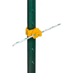 Seilisolator T-Post für Durchmesser 8 mm 25 Stück gelb