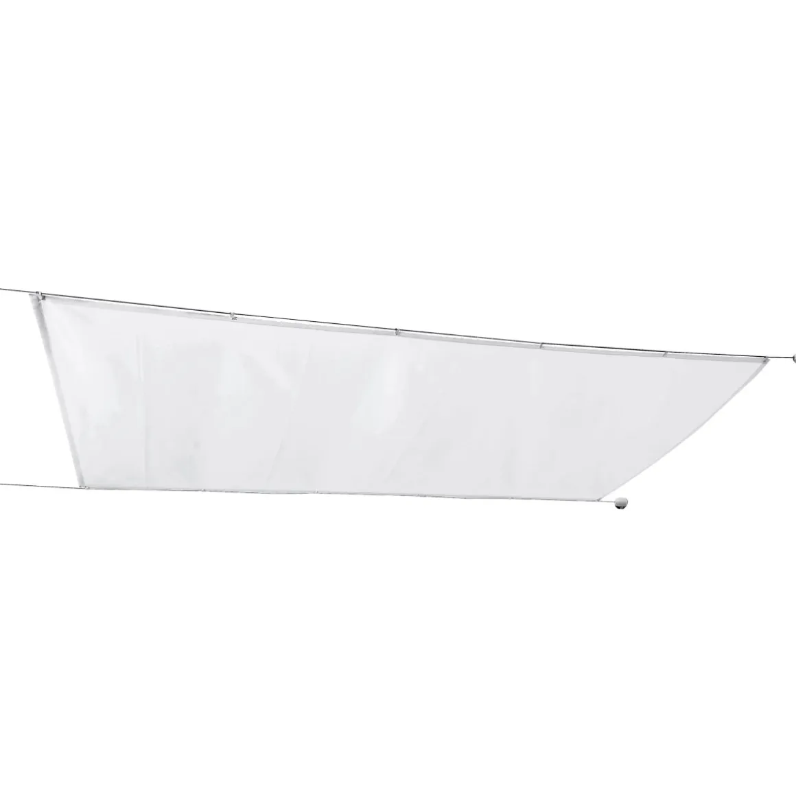 Seilspann-Markise 330 x 200 cm weiß inkl Montagematerial