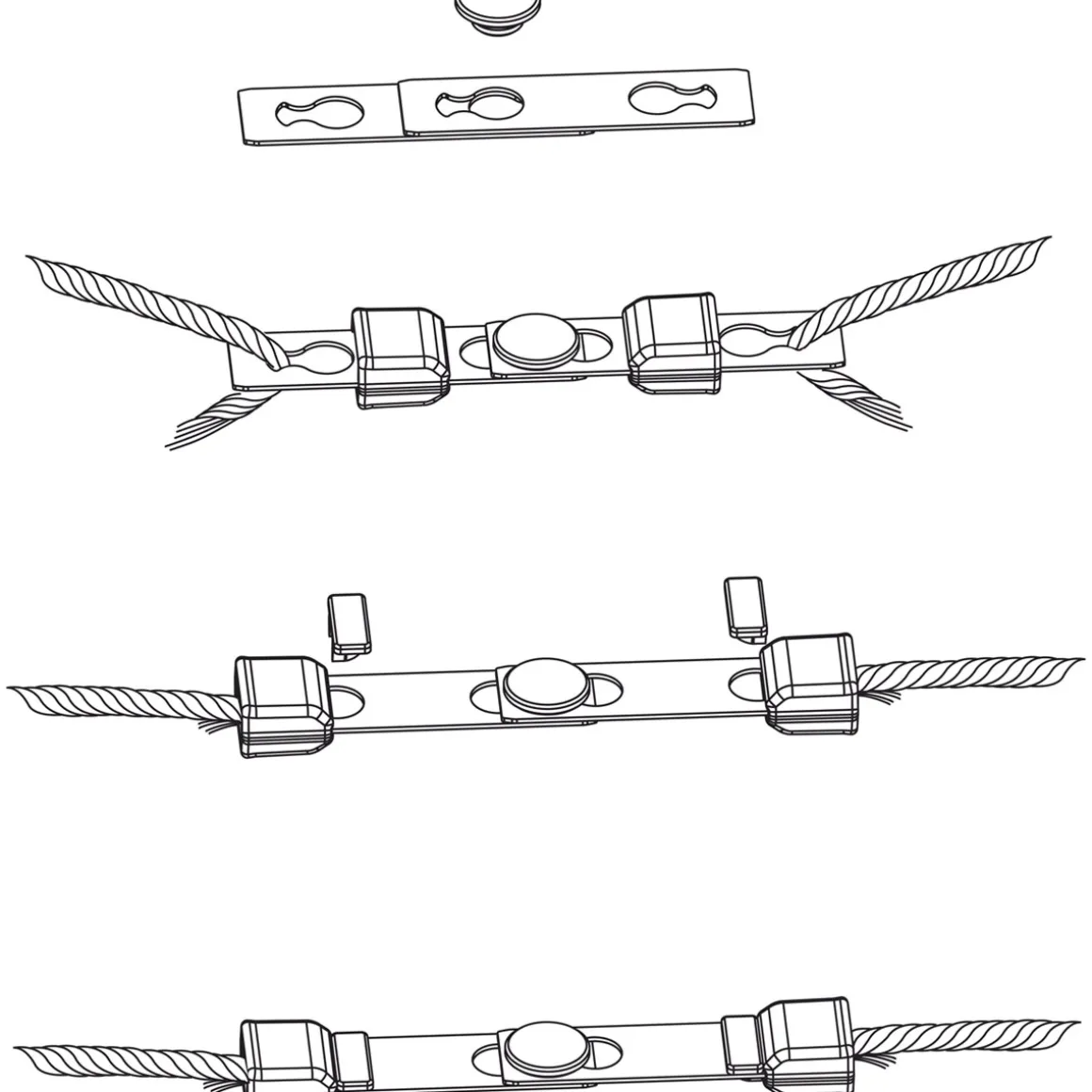 Seilverbinder Durchmesser 6 mm 6 Stück