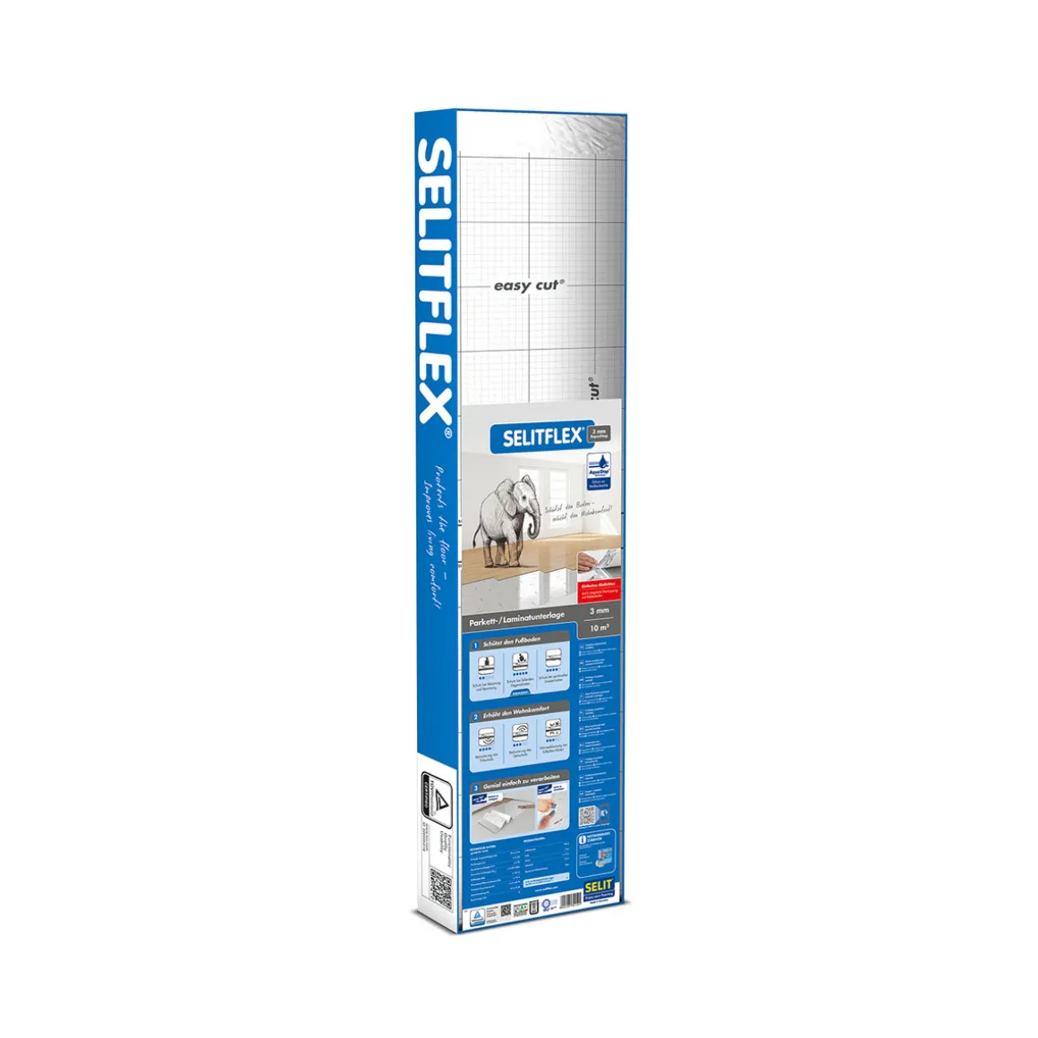 Selit SELITFLEX 3 mm AquaStop Parkett-/ Laminatunterlage 10 m²