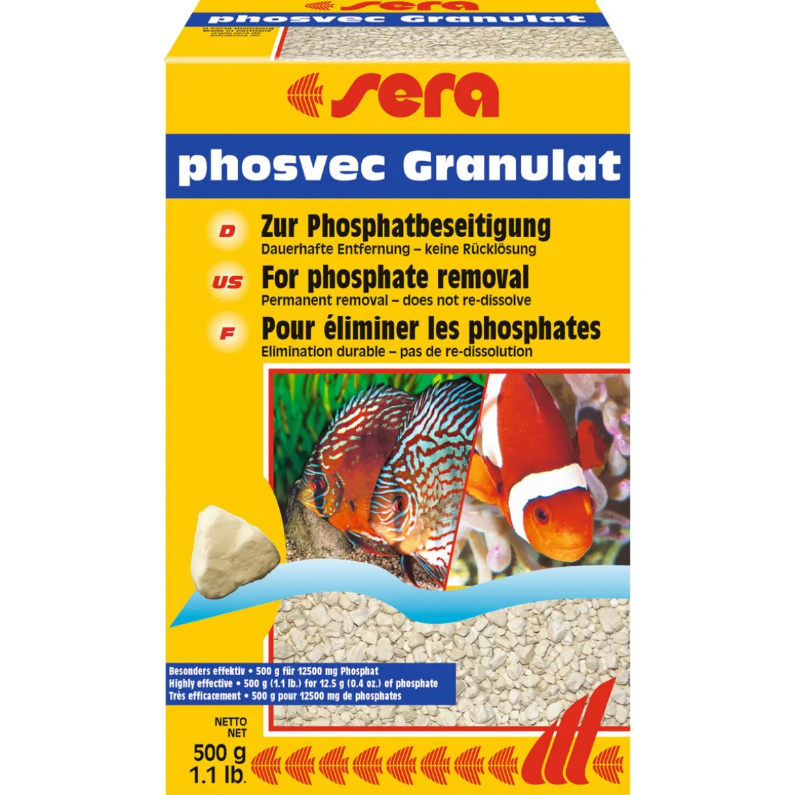 sera phosvec Granulat 500 g