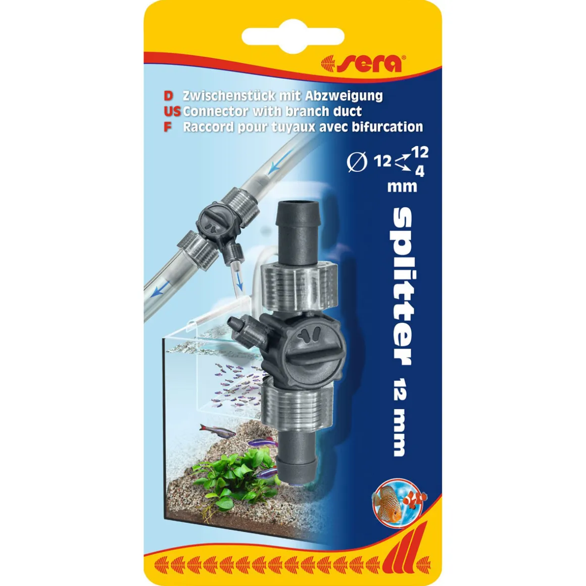 sera Zwischenstück mit Abzweigung für Durchmesser 12/12/4 mm