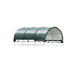 ShelterLogic Weidezelt Überdachung 13,7 m² 370x370x170cm Grün