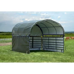 ShelterLogic Weidezelt Seitenverkleidung ohne Stahlgestell 370x150cm Grün
