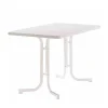 SIEGER Boulevardtisch 133 115 x 70 x 72 cm höhenverstellbar weiß