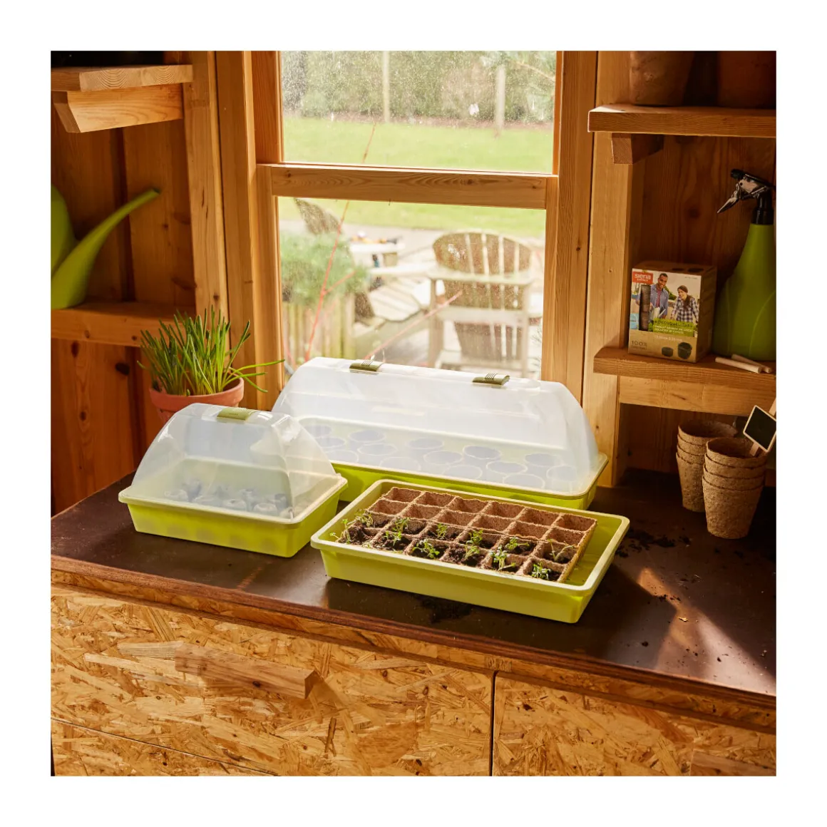 Siena Garden Zimmer-Gewächshaus Uni-Grow 38 x 24 x 18 cm