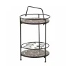 Siena Garden Beistelltisch Como 42 x 74 cm schwarz