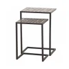 Siena Garden Beistelltischset Como 39 x 30 x 54 cm Stahlgestell