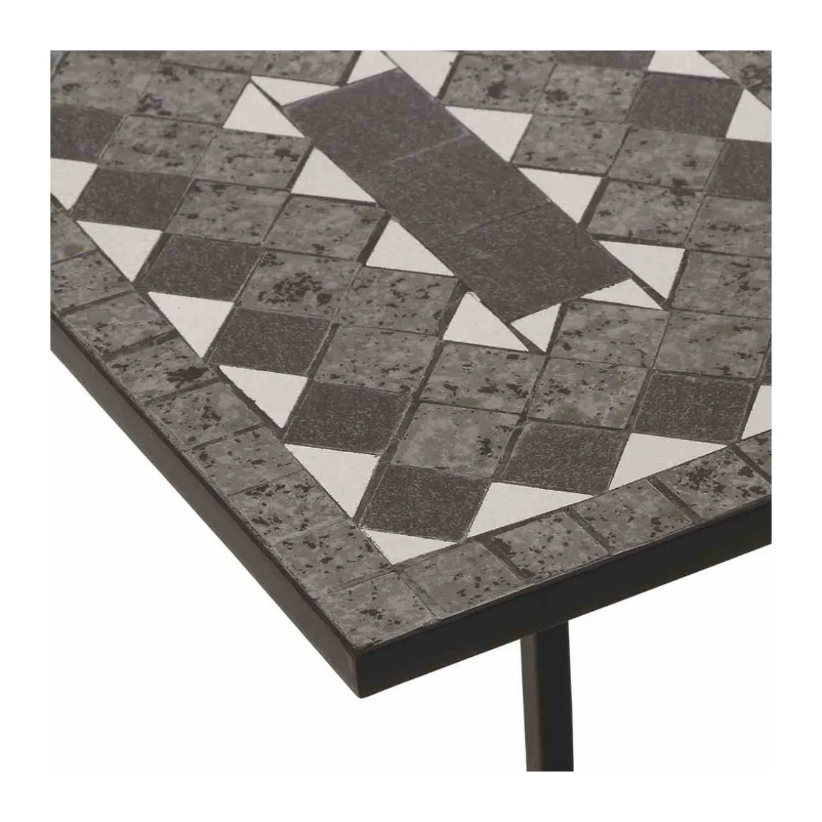 Siena Garden Beistelltischset Como 39 x 30 x 54 cm Stahlgestell