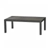 Siena Garden Loungetisch Belia 120 x 70 x 43,5 cm matt anthrazit/anthrazit