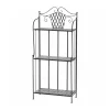 Siena Garden Regal Como 63 x 29 x 142 cm matt schwarz/dunkelgrau