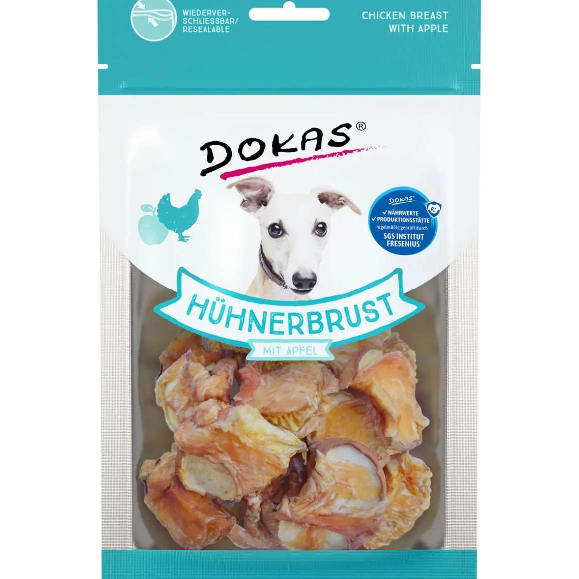 Snack Hühnerbrustfilet mit Apfel 70 g
