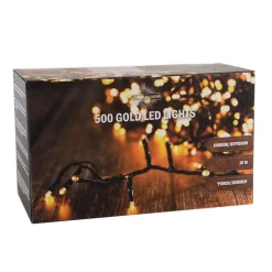 Snake-Lichterkette 500 bernsteinfarbene LED 10 m IP44 Timer