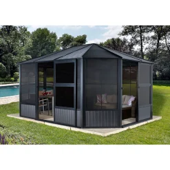 Sojag Pavillon Kaltwintergarten Charleston 1215 383,6x488,6x280,89cm Anthrazit