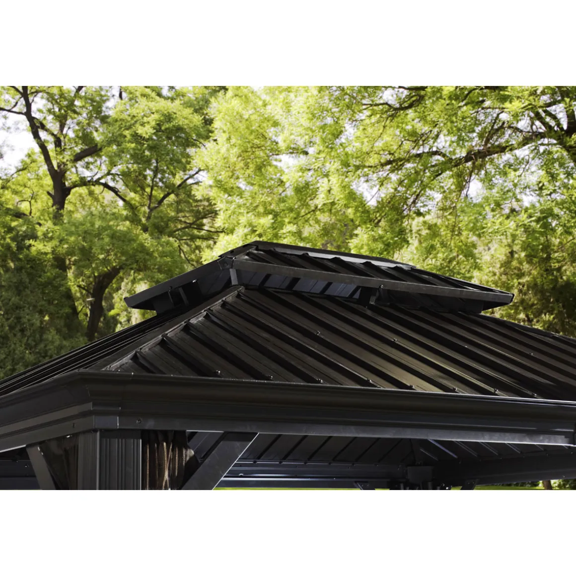 Sojag Pavillon Messina 1216 inkl. Moskitonetz 363x483x307,1cm Anthrazit