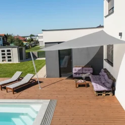 Sonnensegel Capri 5 x 5 x 5 m weiß