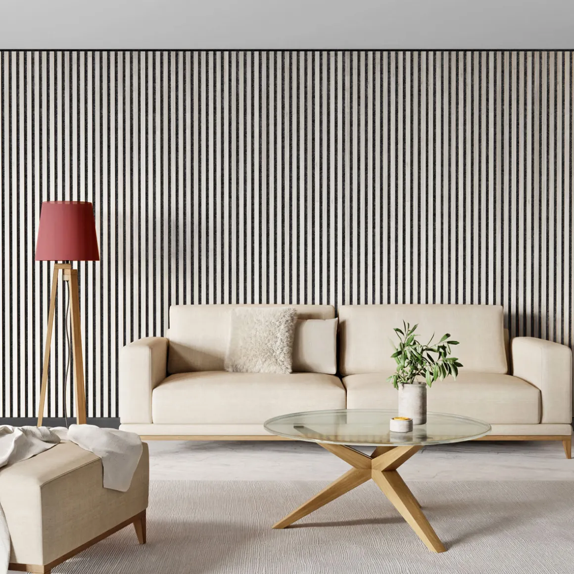 Specht Akustikpaneel Deluxe Eiche weiß 250 x 60 cm