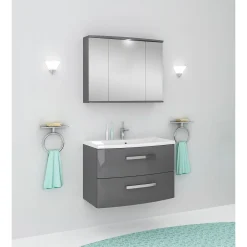 Spiegelschrank Olivia anthrazit
