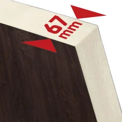 SplenDoor Premium-Haustür Passivedoor Kalmar energiesparend nussbaum 110 x 210 cm links