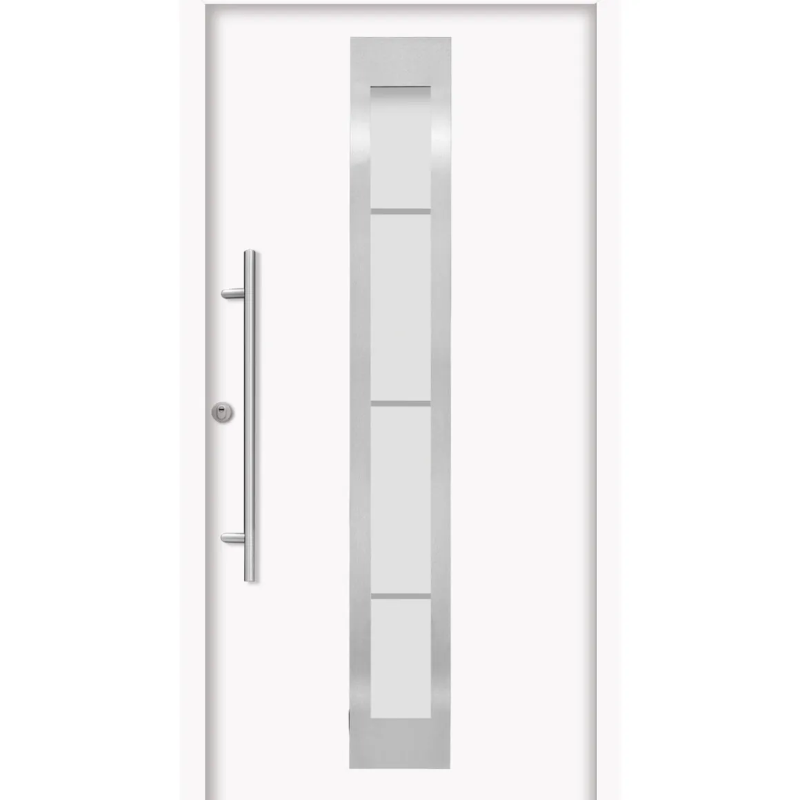 SplenDoor Premium-Haustür Passivedoor Malmo RC2 energiesparend einbruchsicher weiss 100 x 200 cm links