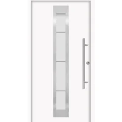 SplenDoor Premium-Haustür Passivedoor Malmo RC2 energiesparend einbruchsicher weiss 110 x 210 cm rechts
