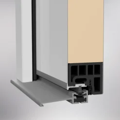 SplenDoor Premium-Haustür Passivedoor Eksjo RC2 energiesparend einbruchsicher weiss 110 x 210 cm links