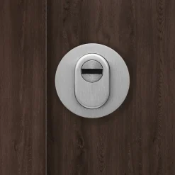 SplenDoor Premium-Haustür Passivedoor Uppsala RC2 energiesparend einbruchsicher nussbaum 110 x 210 cm links