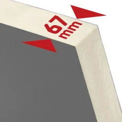 SplenDoor Sicherheits-Nebeneingangstuer NS4 RC2 98x198 Anthrazit rechts