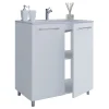 Stand-Waschplatz 80 cm 2-teilig 2 Türen weiß
