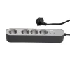 Steckdosenleiste GREENLINE silber/anthrazit