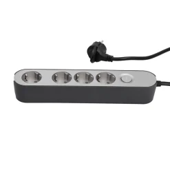 Steckdosenleiste GREENLINE silber/anthrazit