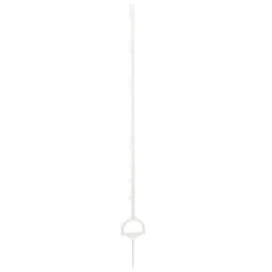 Steigbügelpfahl Einzelspitze 158 cm weiß